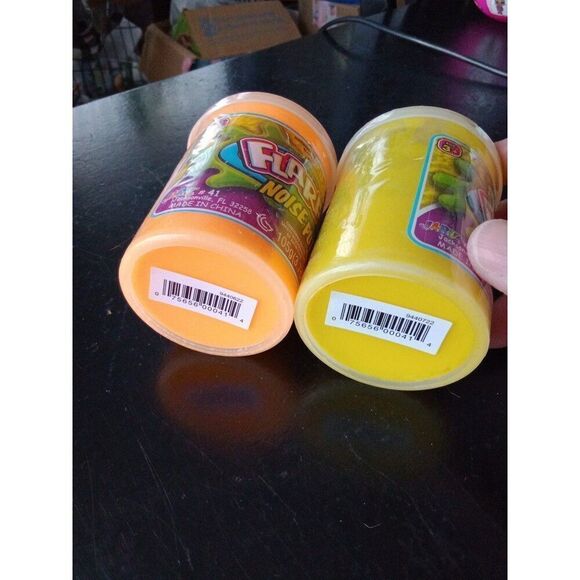 2 Flarp Noise Putty Neon Orange & Neon Yellow - Picture 4 of 4